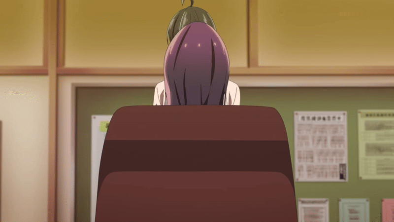 A gif showing the awkwardly placed mouth on the male MC in the show.